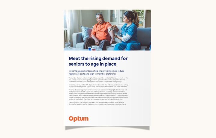 White paper titled 'Meet the riding demand for seniors to age in place'