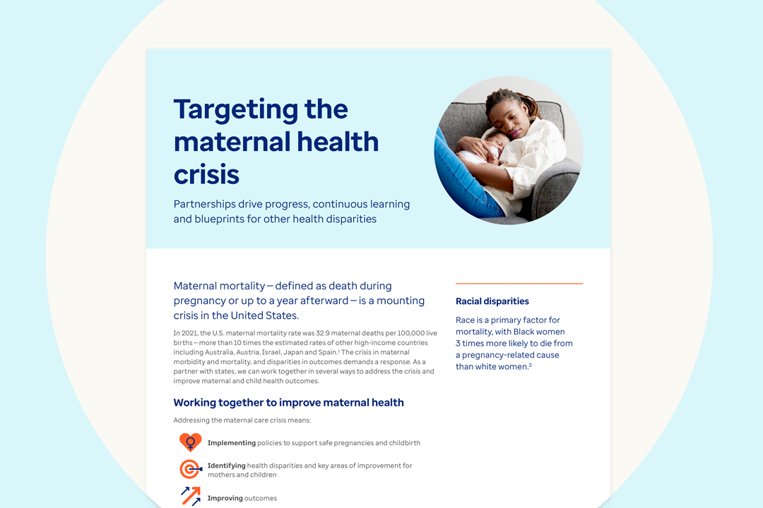 Targeting the maternal health crisis