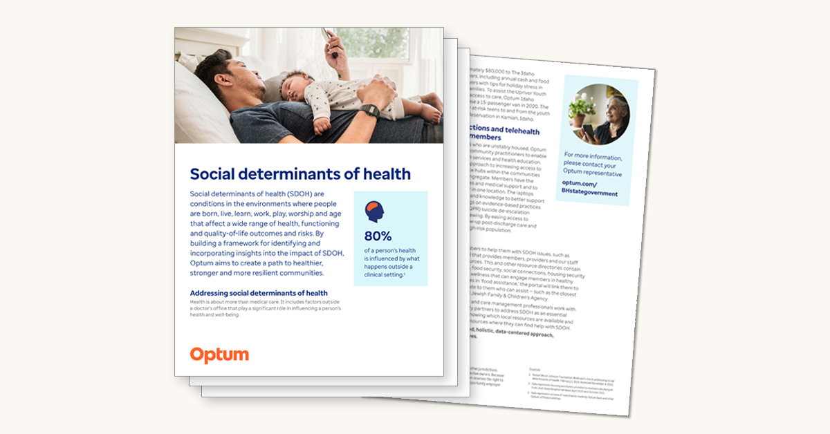 Optum Pro Script Addressing Social Determinants of Health