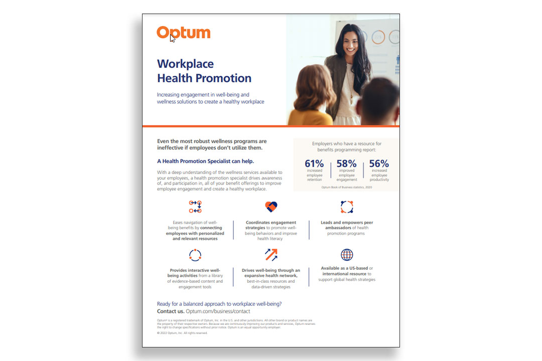 Thumbnail of Workplace Health Promotion fact sheet