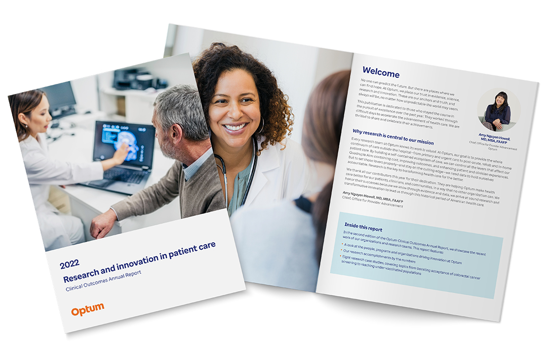 A snapshot of the 2022 Optum clinical outcomes annual report