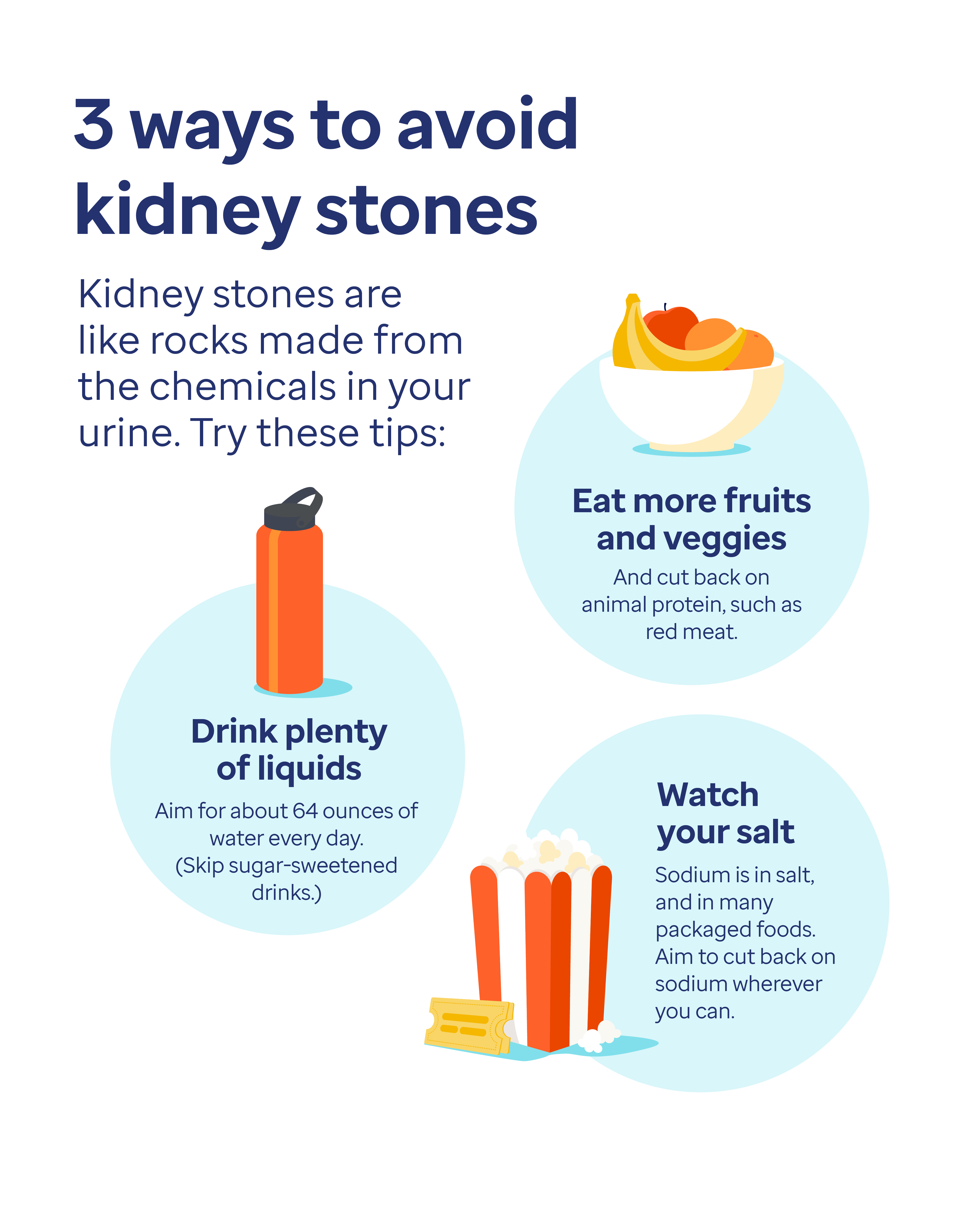 3 ways to avoid kidney stones